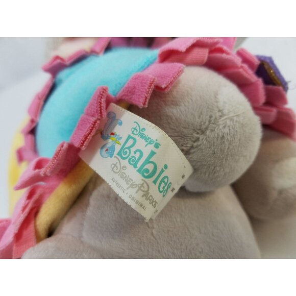 Disney Swaddle Baby Dumbo lot of 2 fringe blanket Lovey Babies Plush 10” Elephan - Picture 4 of 16